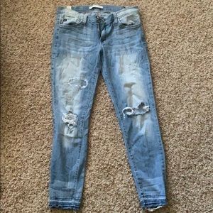 Light washed Kancan ripped jeans